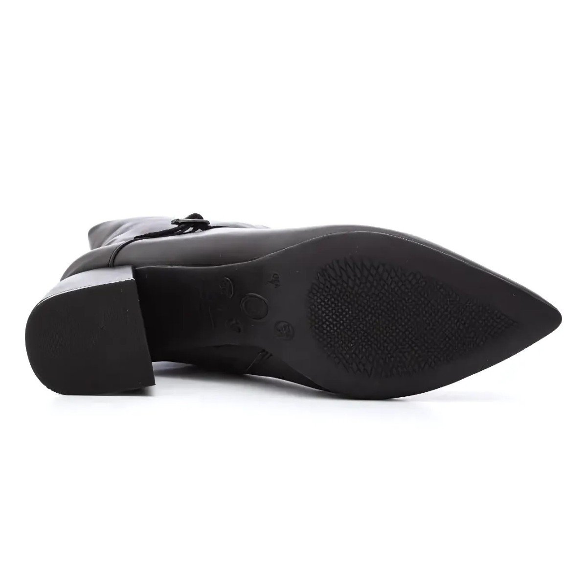 Bota Feminina Cano Baixo Bico Fino Bottero Preto 5