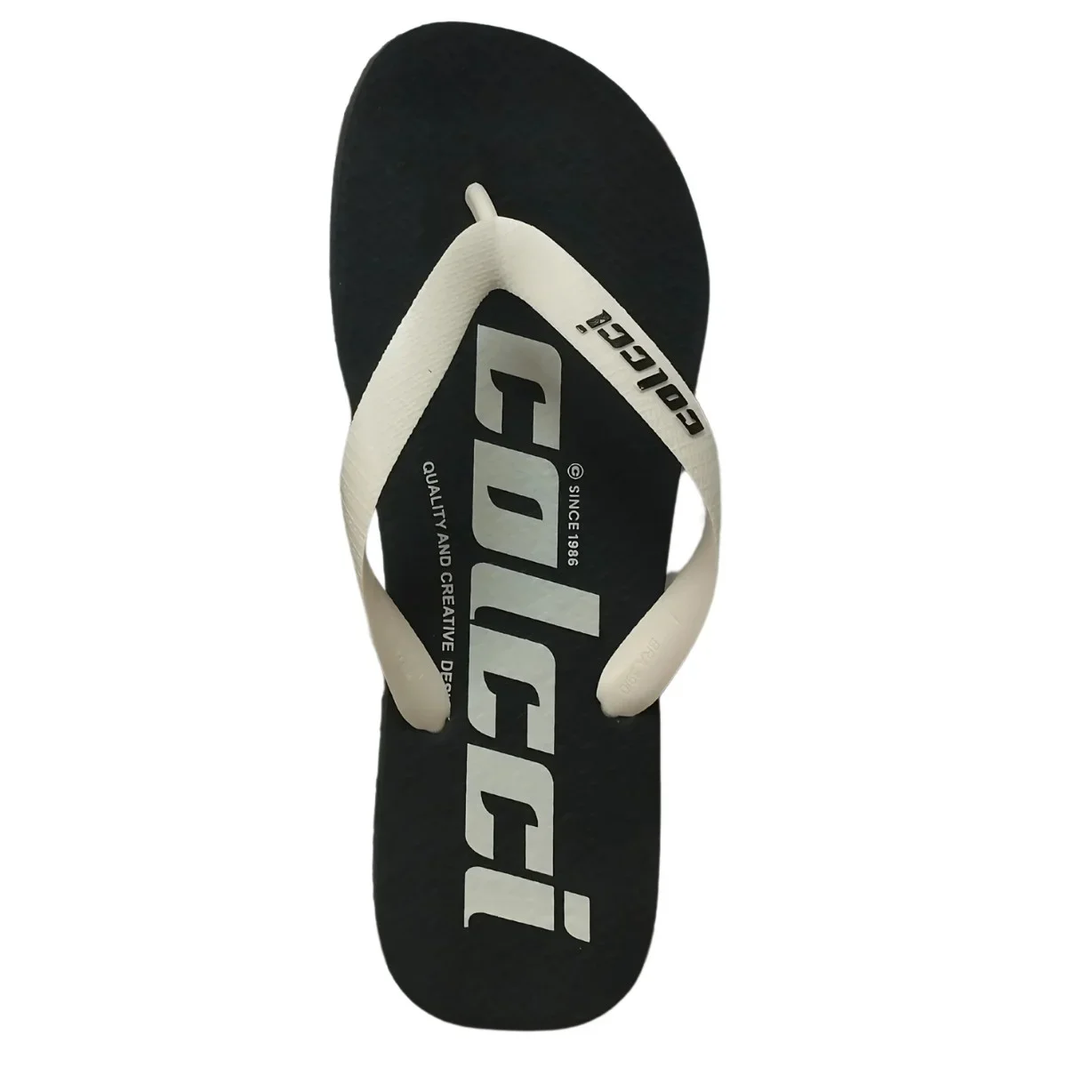 Chinelo Masculino Casual Colcci Creative Preto/Branco 3