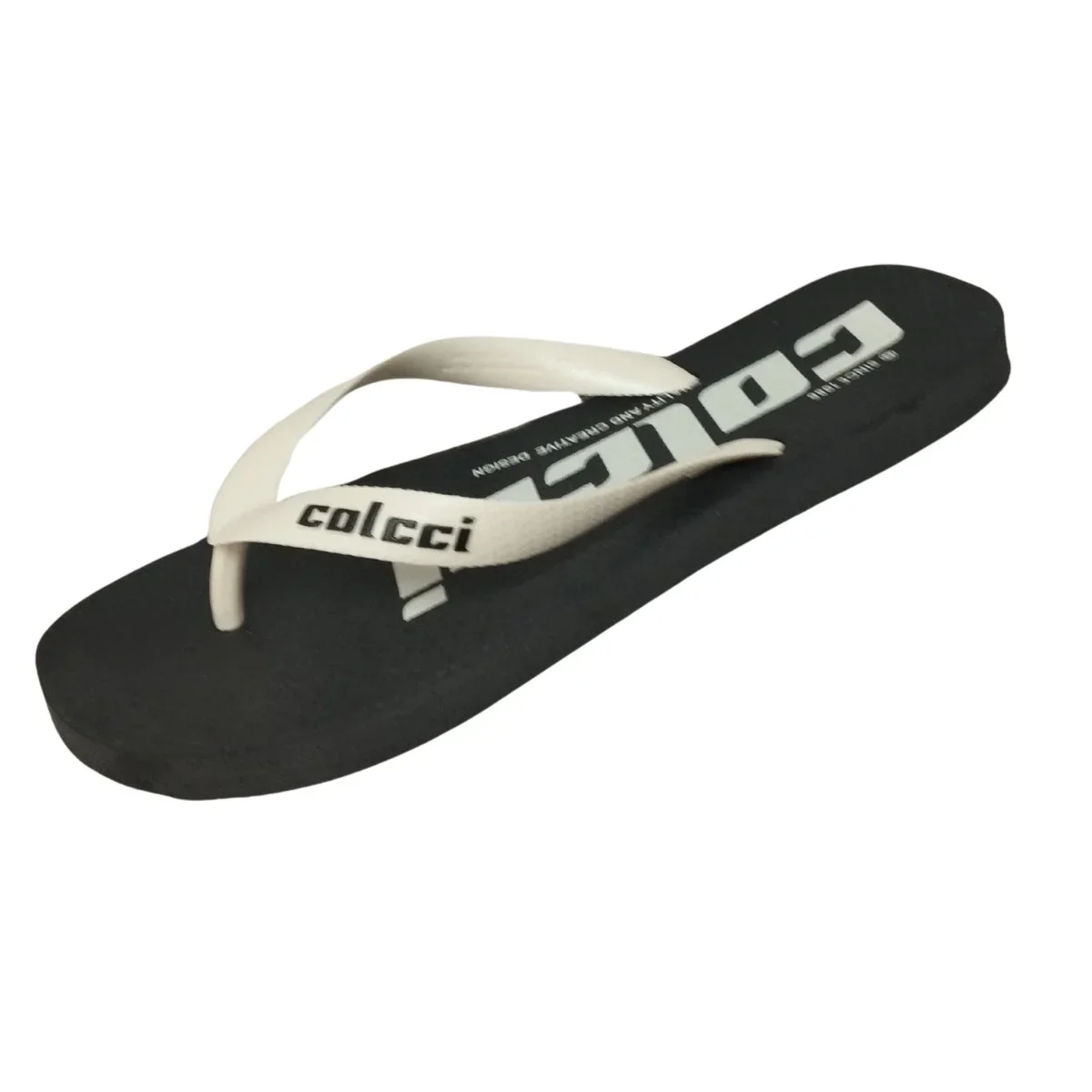 Chinelo Masculino Casual Colcci Creative Preto/Branco 5