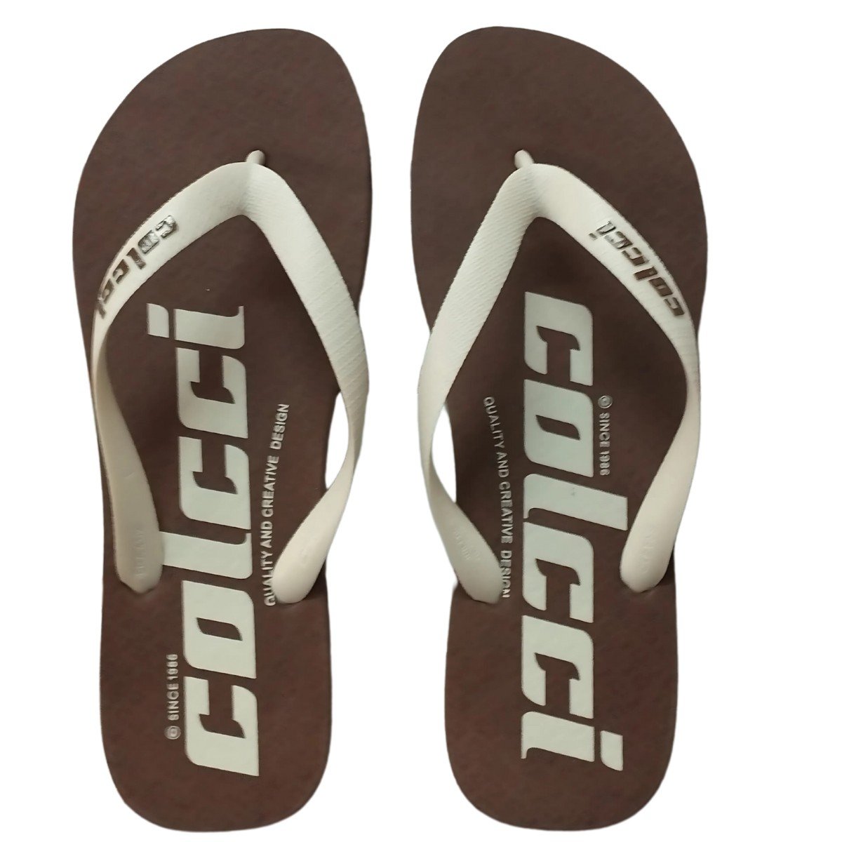 Chinelo Colcci Masculino Creative Marrom/Branco