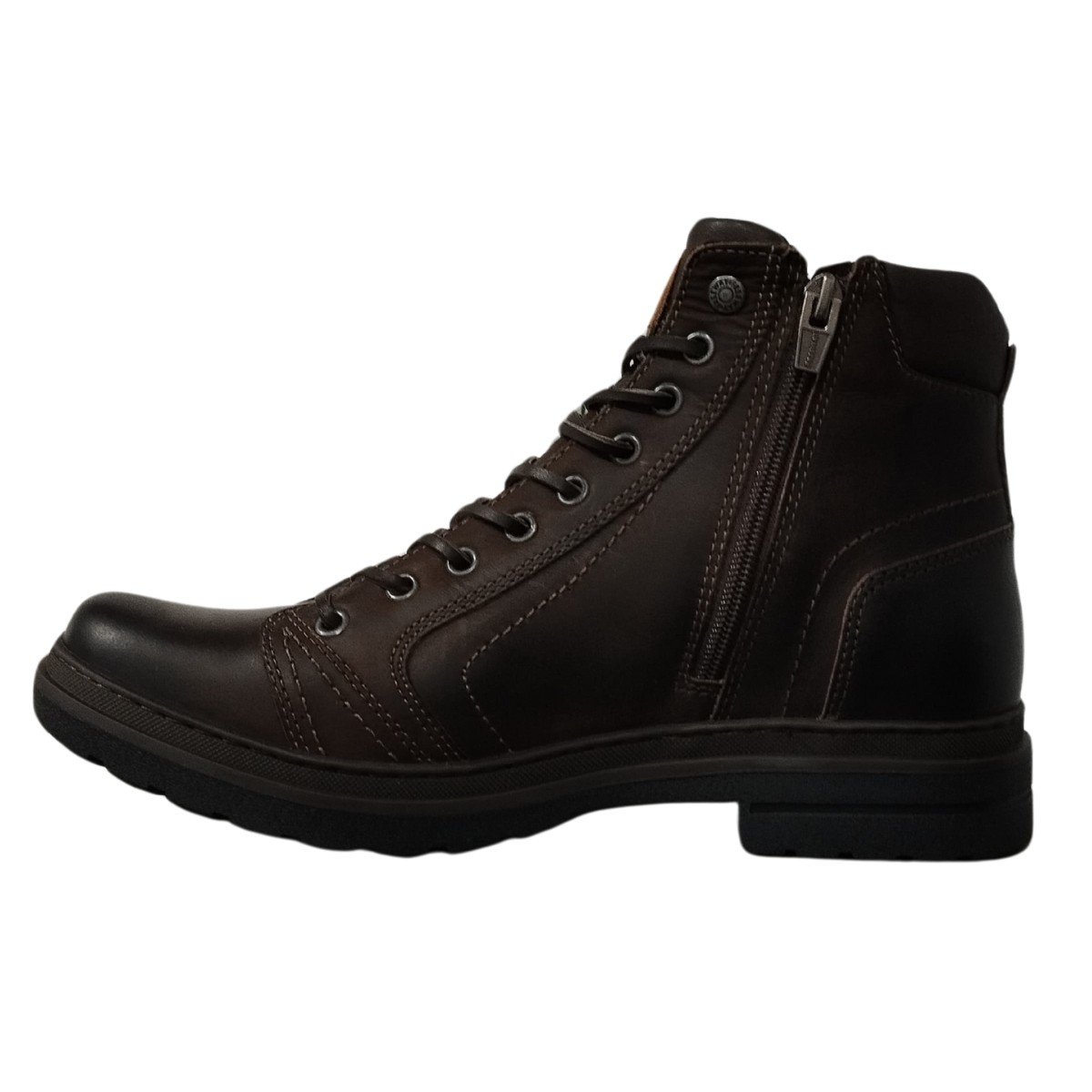 Bota Couro Masculina Crazy Horse Freeway Marrom 2