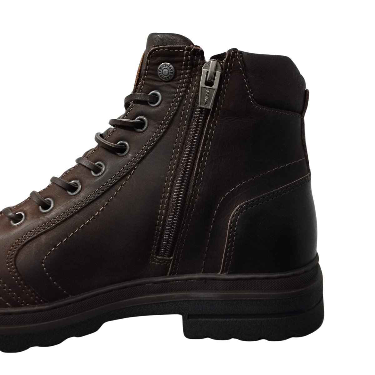 Bota Couro Masculina Crazy Horse Freeway Marrom 3