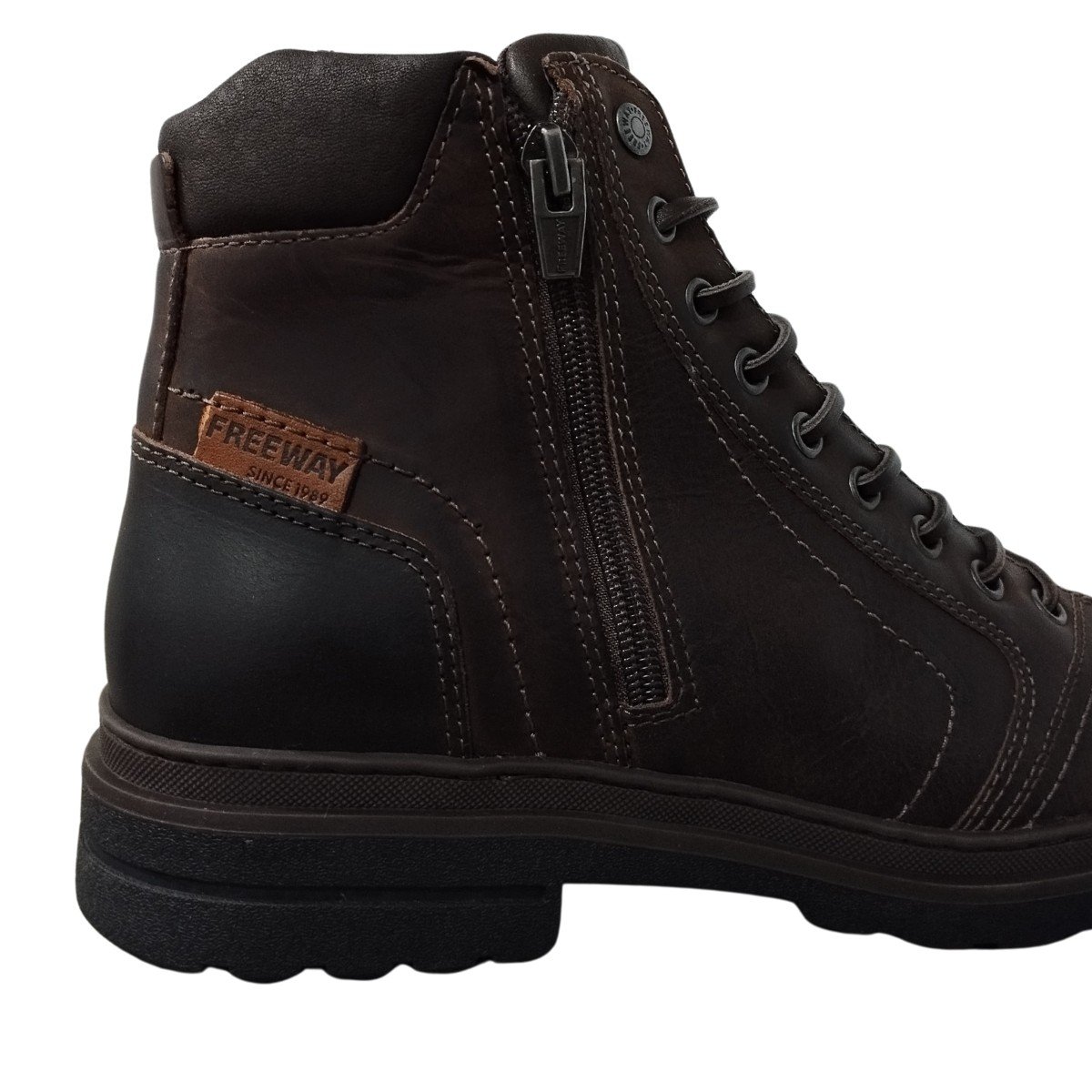 Bota Couro Masculina Crazy Horse Freeway Marrom 4
