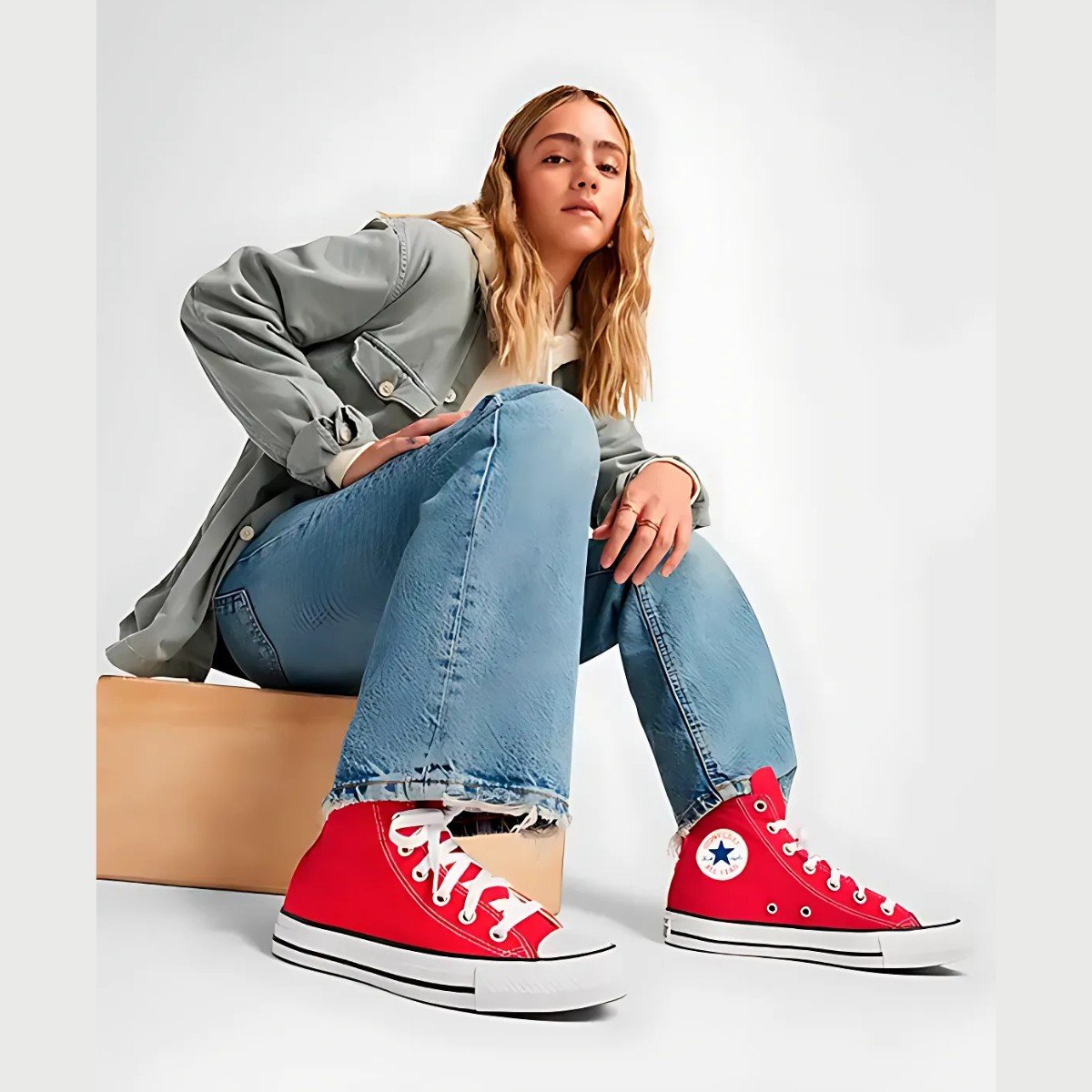 Vermelho Cano Baixo All Star Vermelho Plataforma All Star Cano