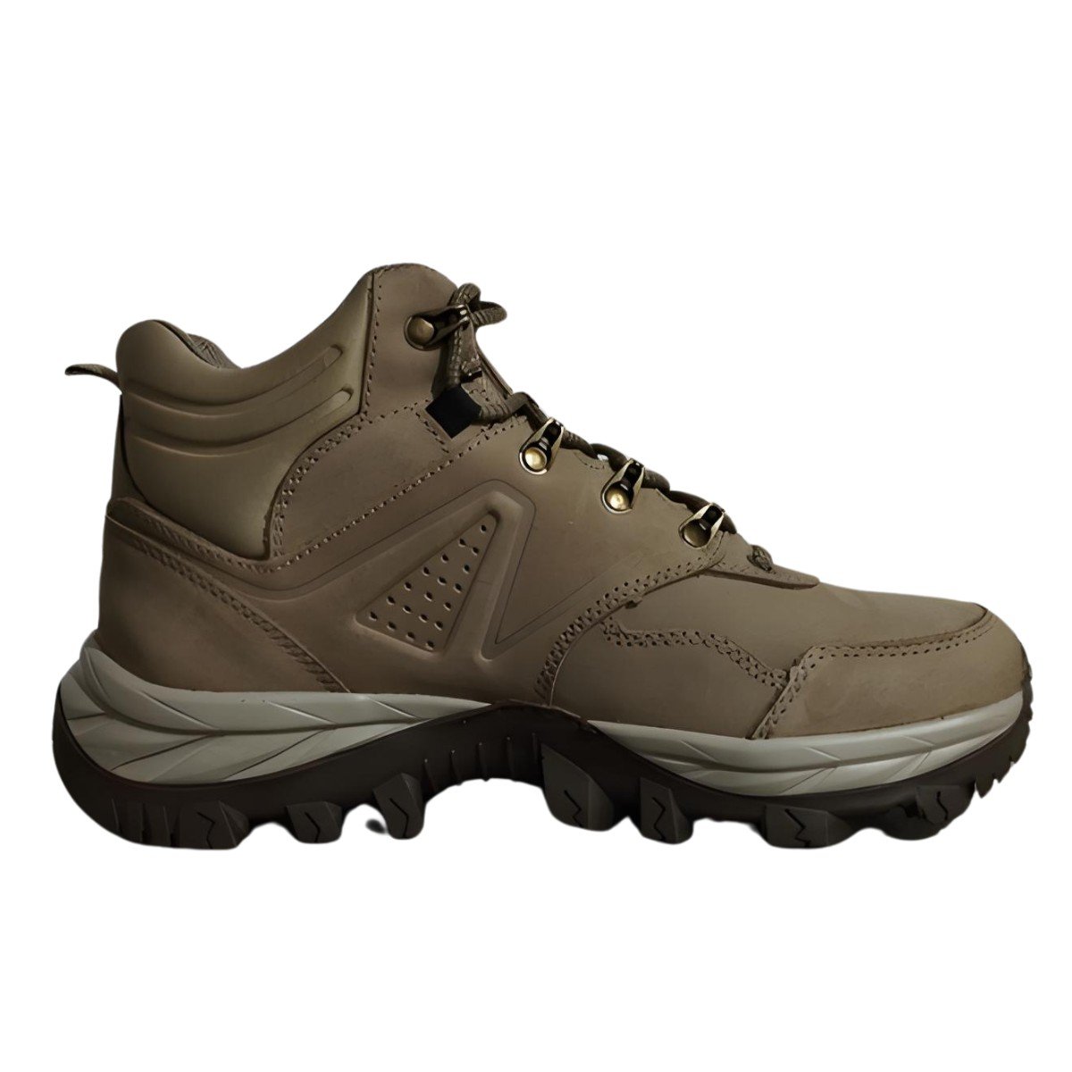 Bota Adventure Cano Alto  Ember Couro Macboot Caqui 2