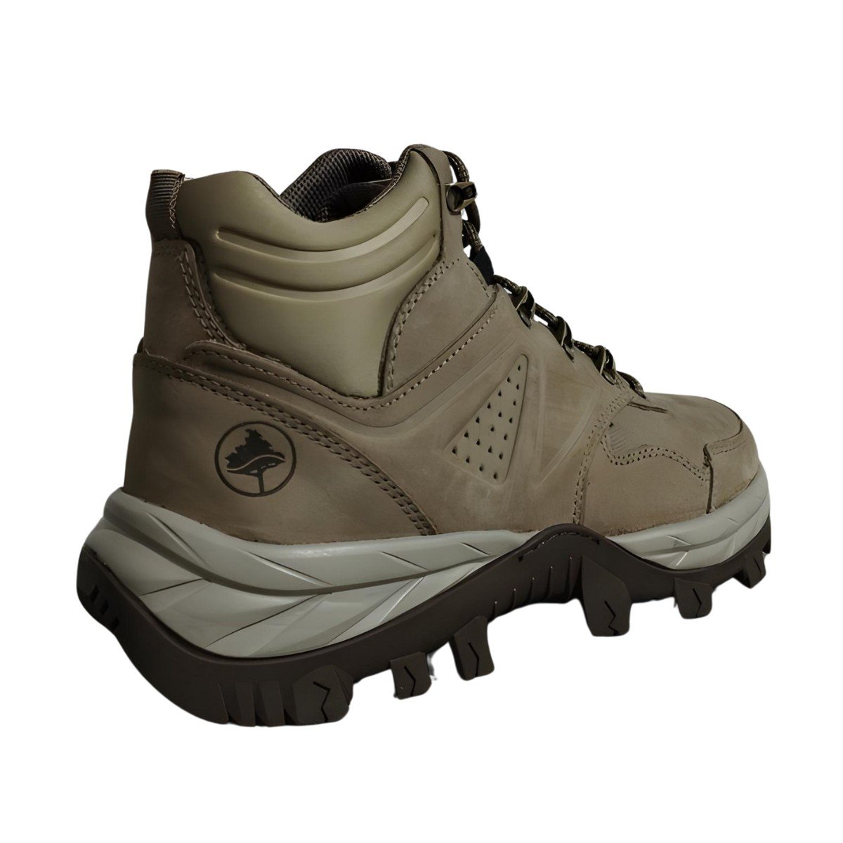 Bota Adventure Cano Alto  Ember Couro Macboot Caqui 3
