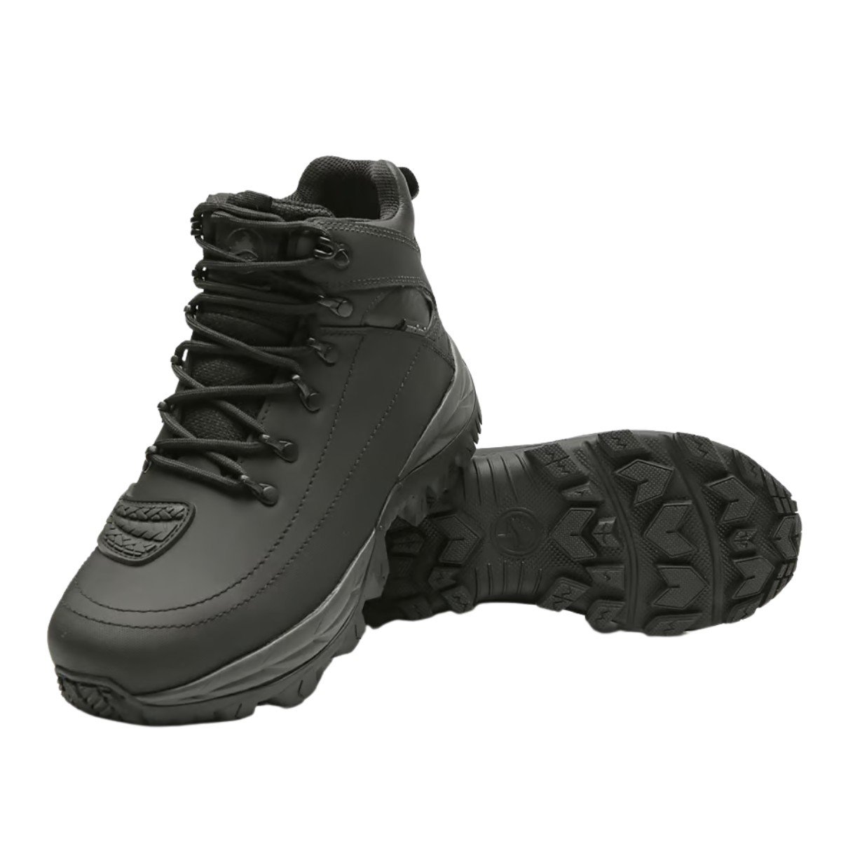 Bota Motors Cano Alto Couro Musgo Macboot Preto 3