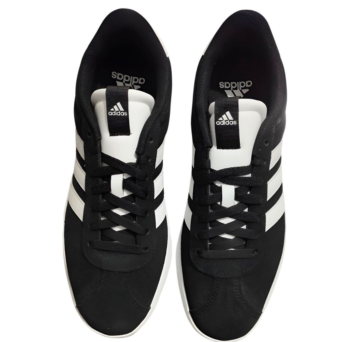 Tênis Camurça Vl Court 3.0 Adidas Preto/Branco 3