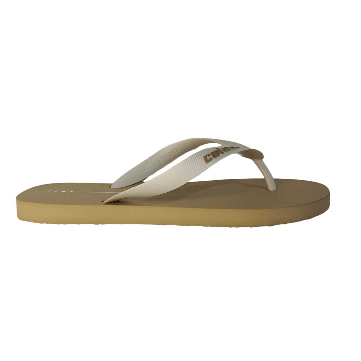 Chinelo Colcci Masculino Logo Cc Bege 2