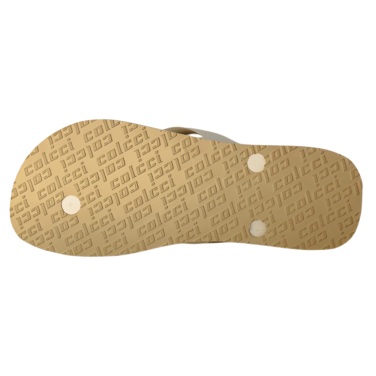 Chinelo Colcci Masculino Logo Cc Bege 3