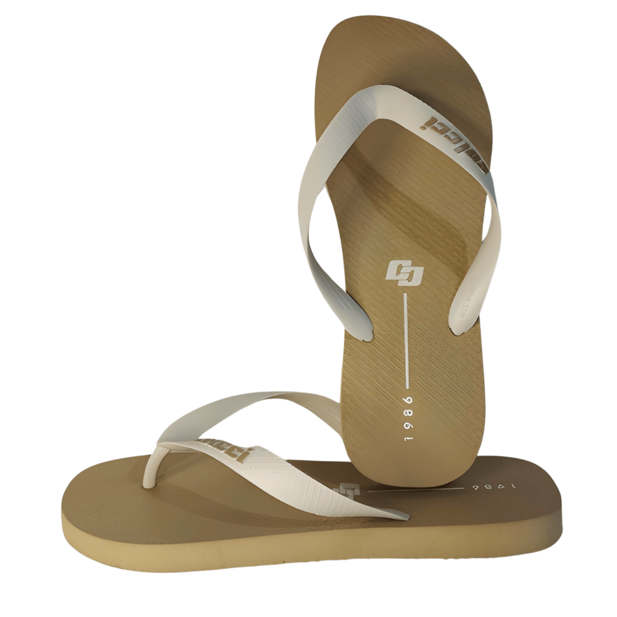Chinelo Colcci Masculino Logo Cc Bege 4