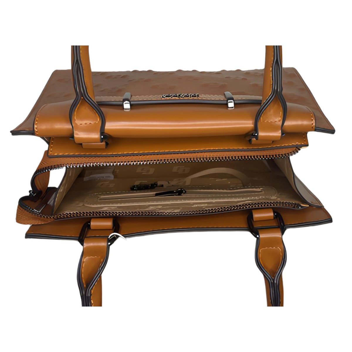 Bolsa Colcci Feminina Tote Relevo Caramelo 6