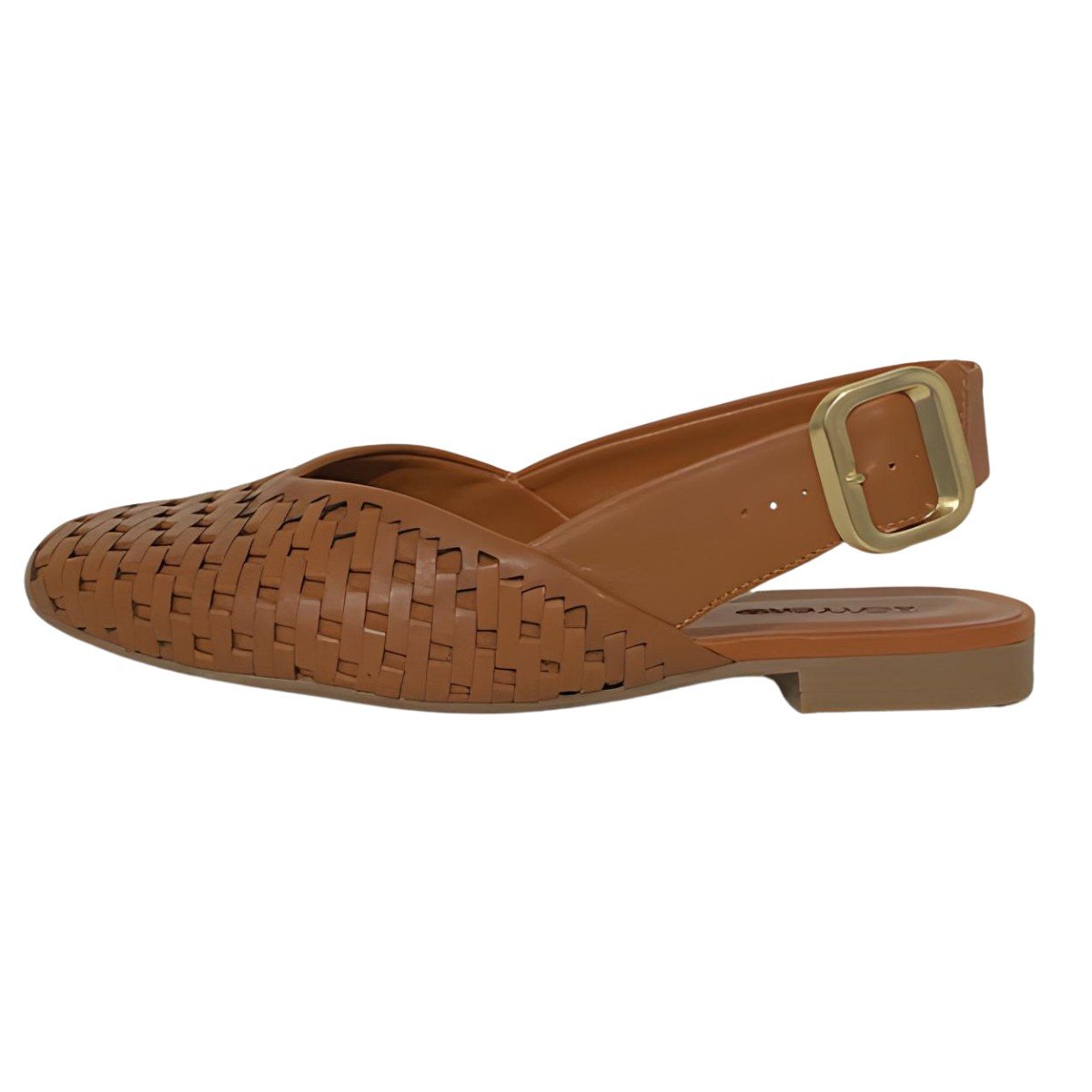 Sapatilha Feminina Bottero Couro Abertura Traseira Caramelo 2