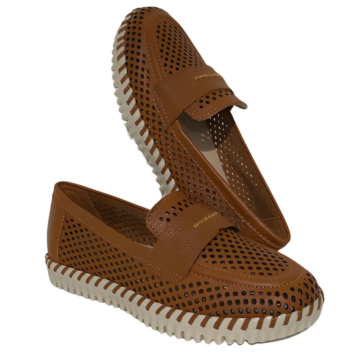 Tênis Feminino Bottero Twister Couro Burnish Caramelo 6