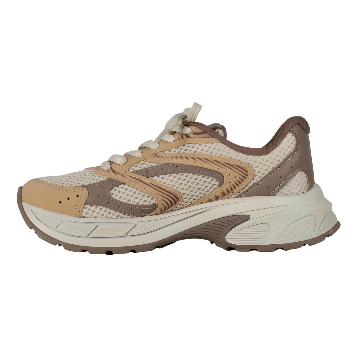 Tênis Feminino Kolosh Athletic Retrô Marrom Rosé/Bege 2