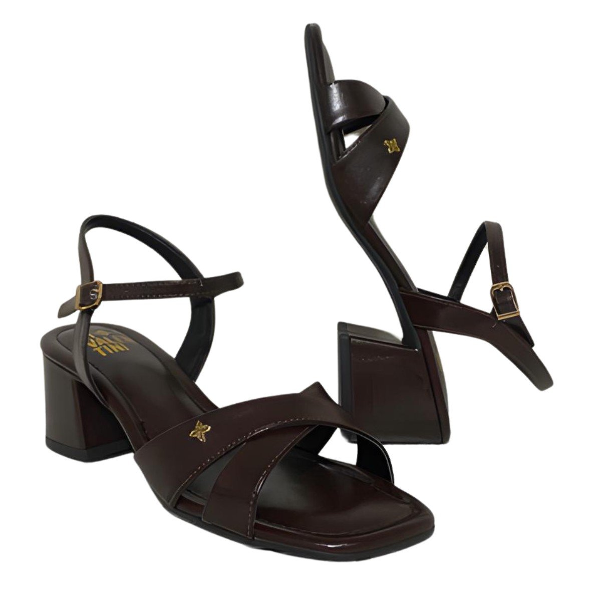 Sandália Feminina Madri Di Valentini Marrom 3