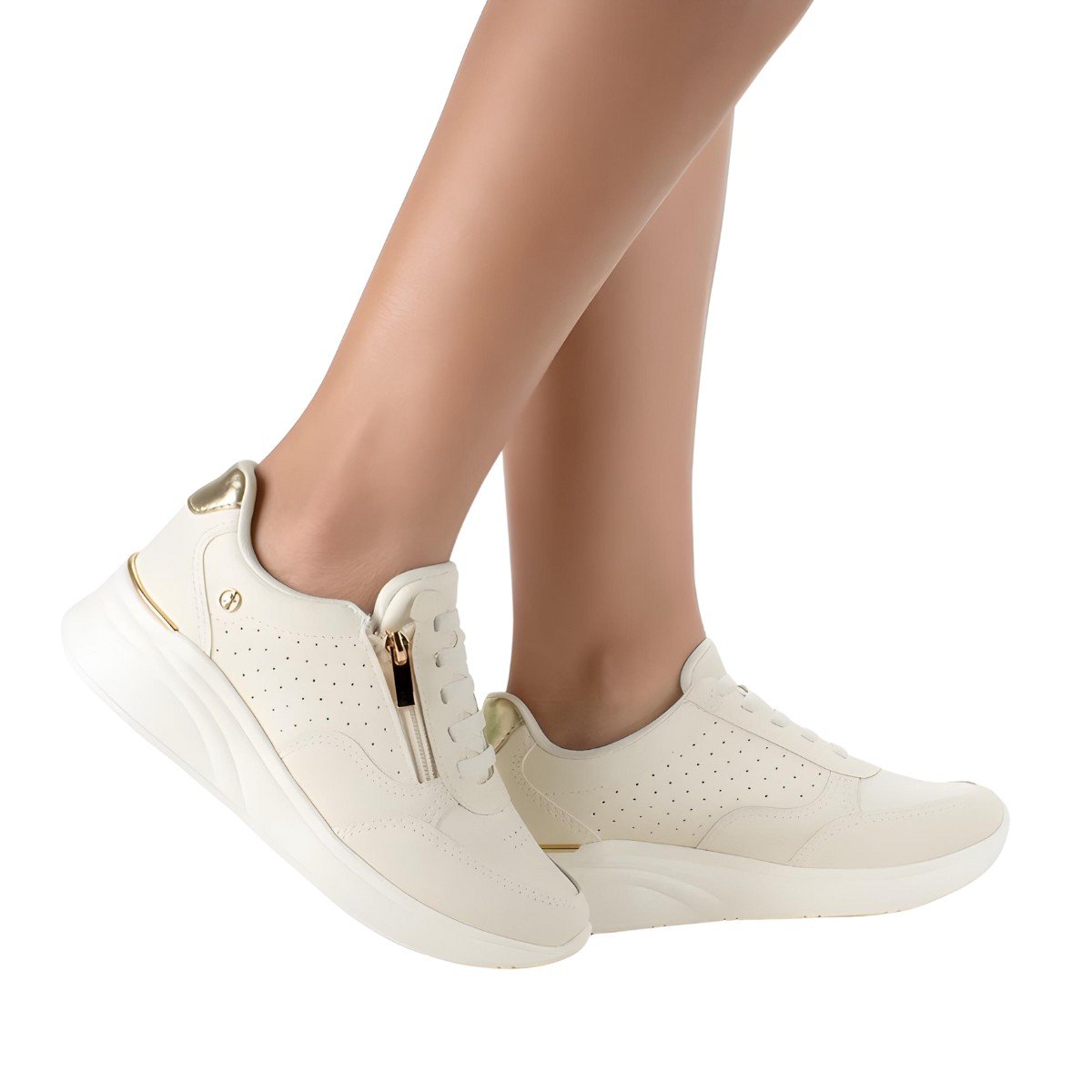 Tênis Feminino Kolosh Jogging Upper Bege 2