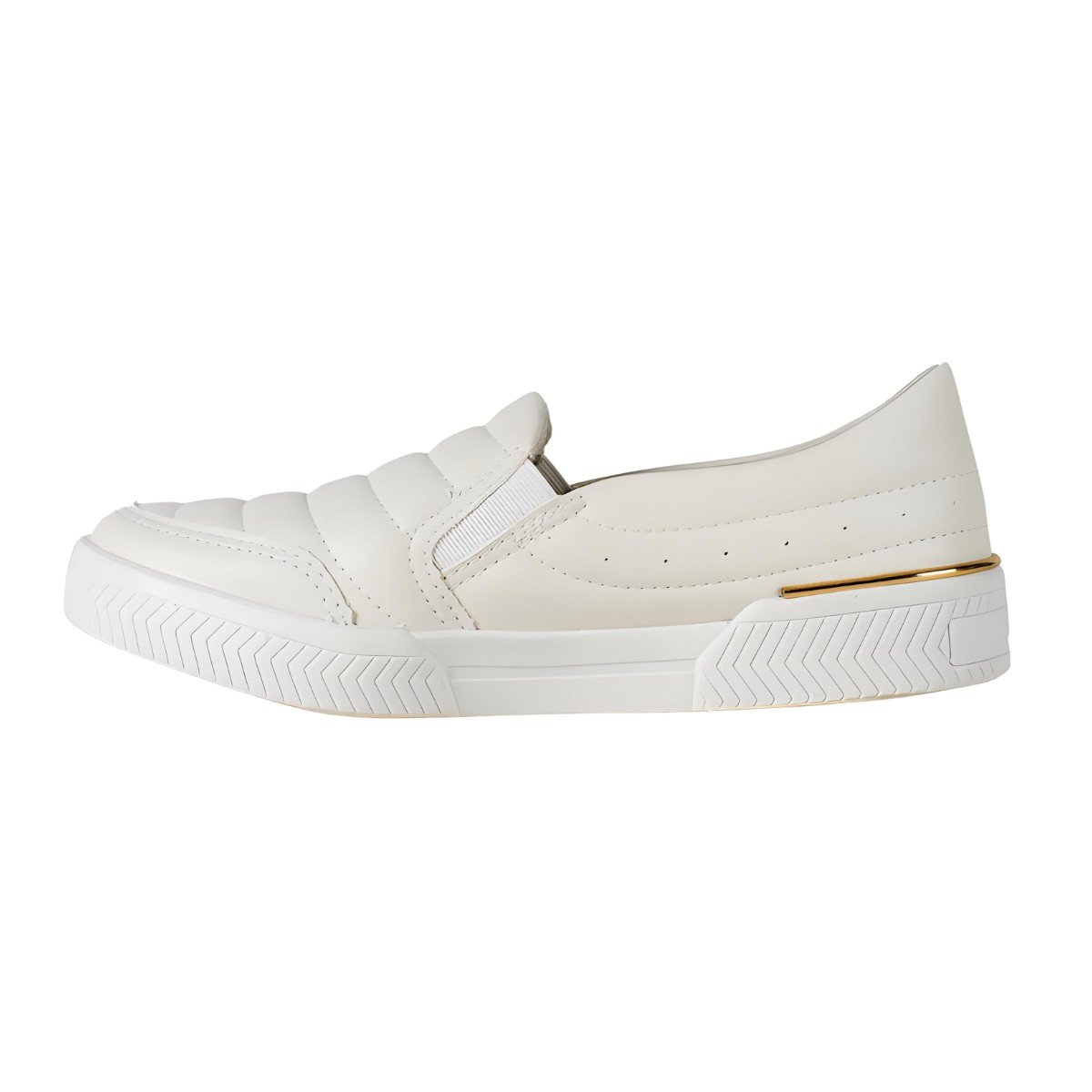 Tênis Feminino Kolosh Slip On Friso Off White 2