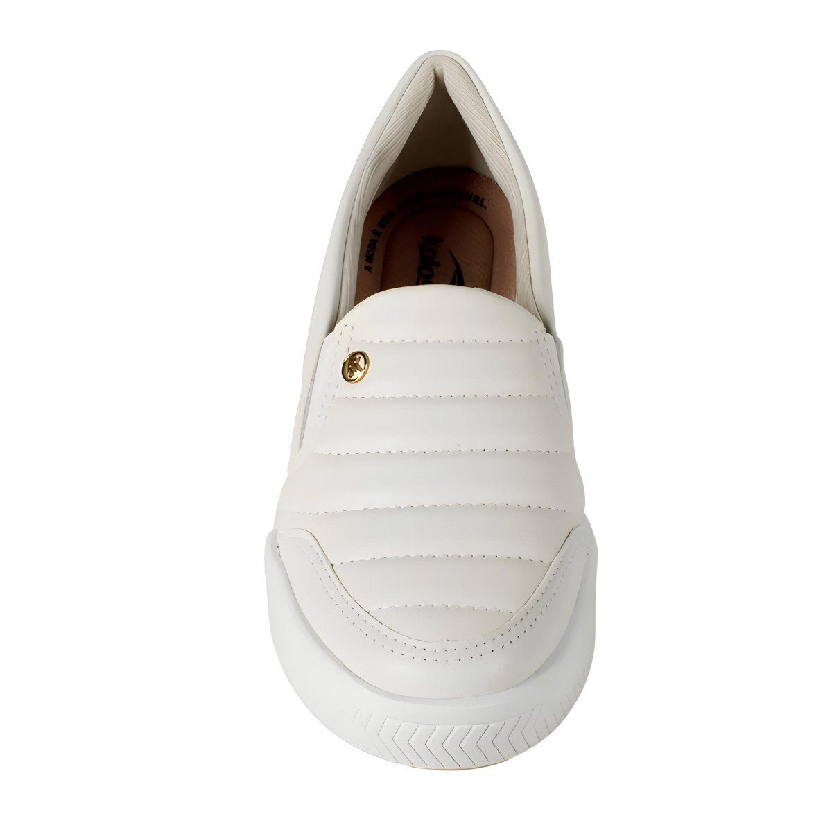Tênis Feminino Kolosh Slip On Friso Off White 4