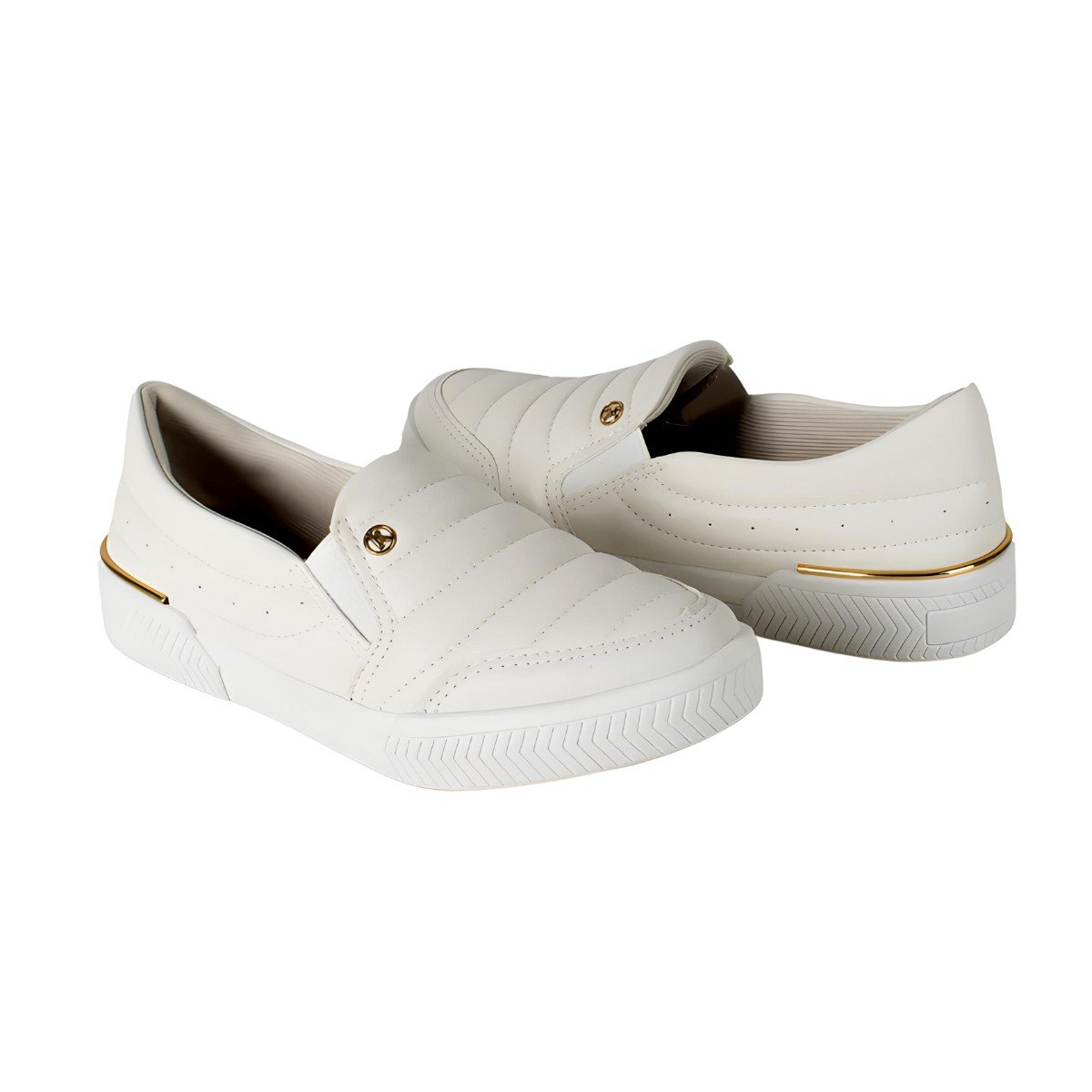 Tênis Feminino Kolosh Slip On Friso Off White 5