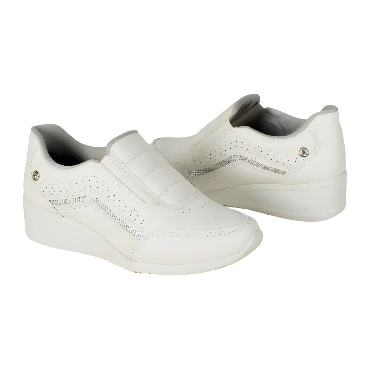 Tênis Feminino Kolosh Upper Slip Glitter Off White 4