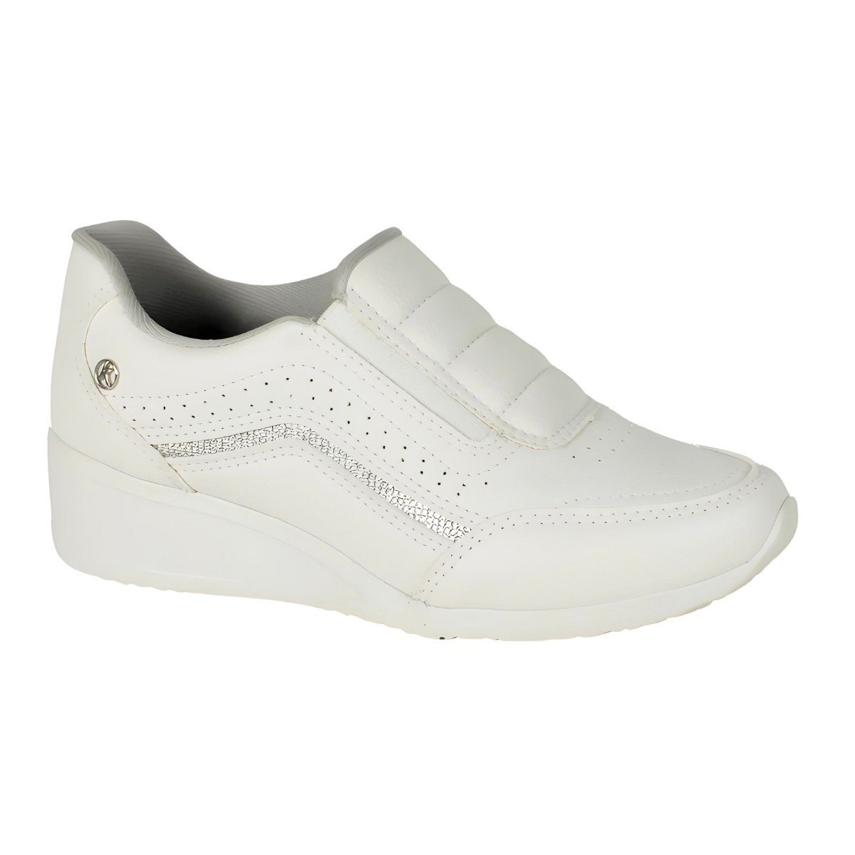 Tênis Feminino Kolosh Upper Slip Glitter Off White 2