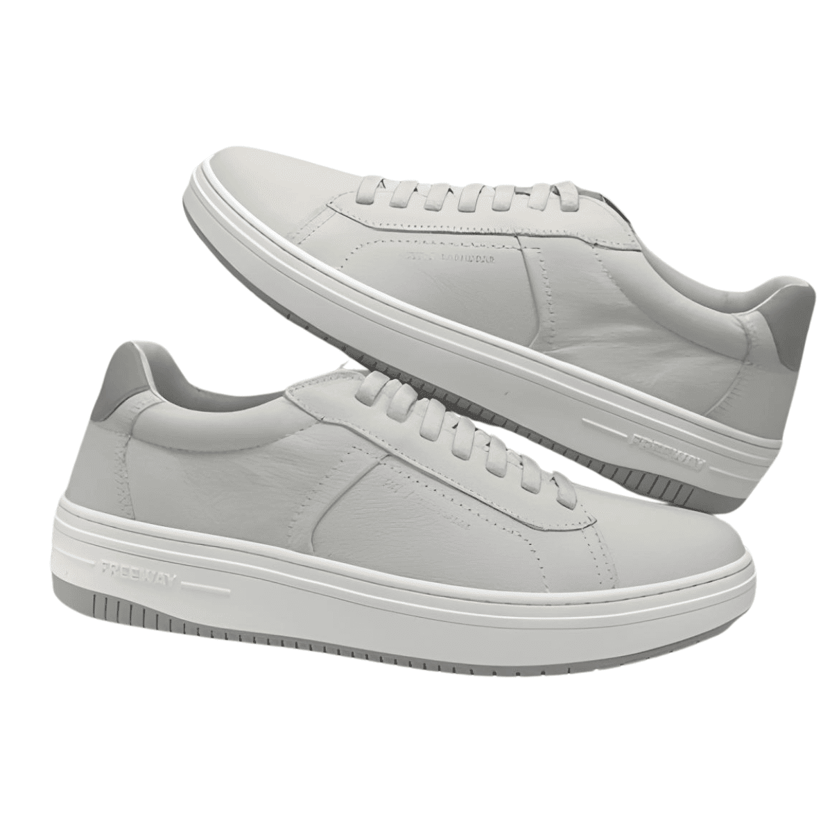 Sapatênis Masculino Casual Couro Freeway Cinza 5