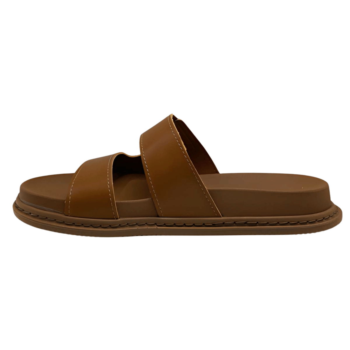 Chinelo Slide Papete Feminina Dakota Marrom 3