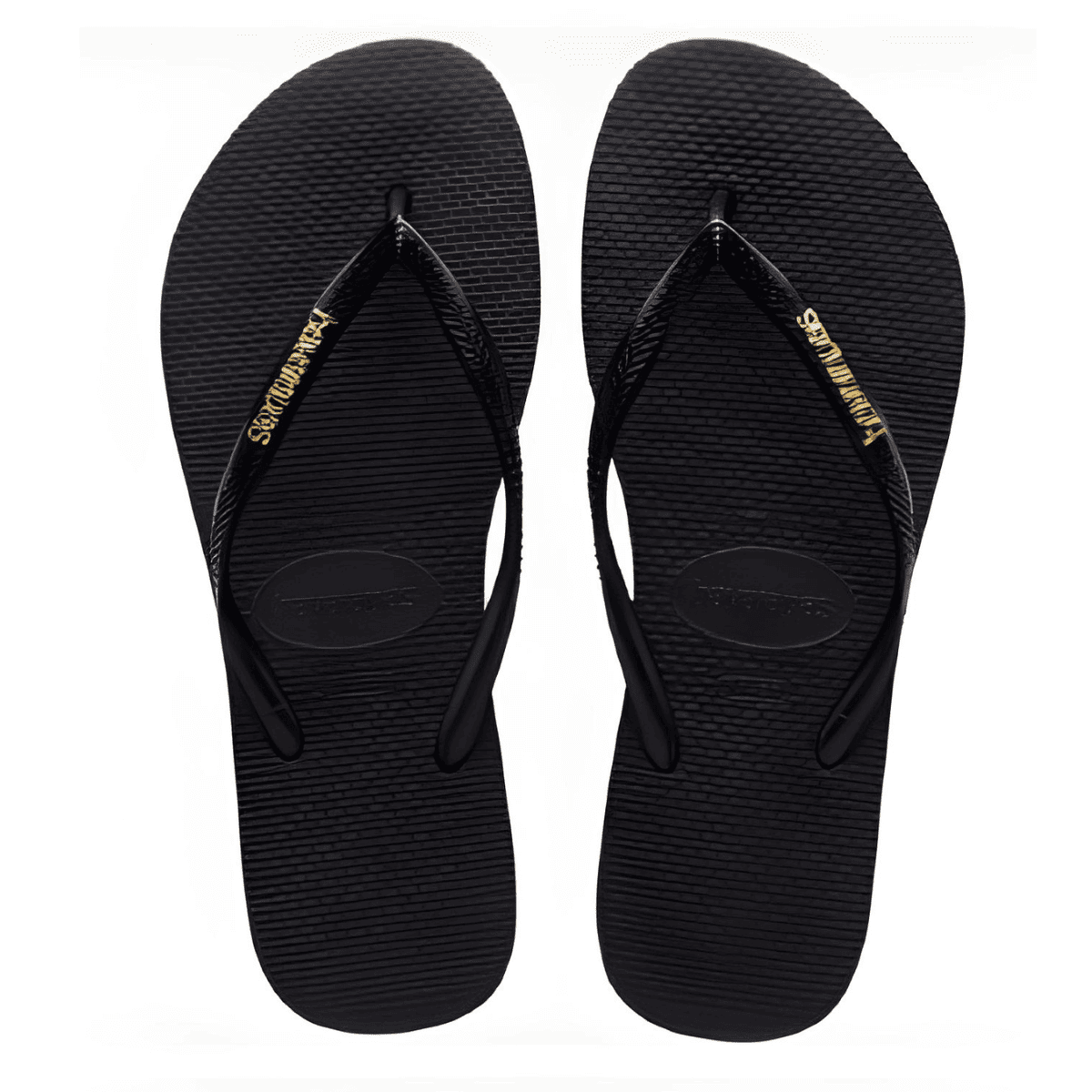 Chinelo Feminino  Havaianas Slim Logo Metallic