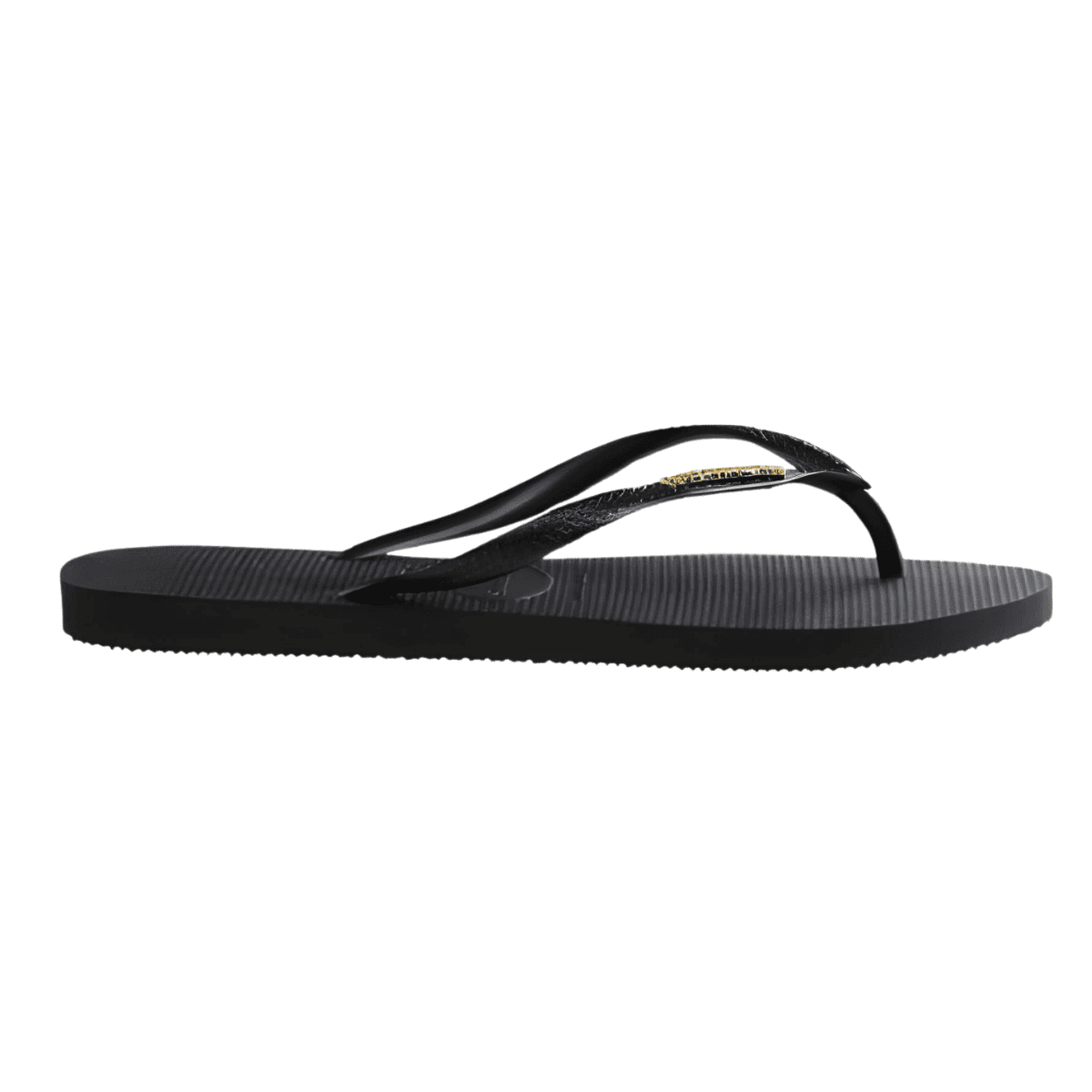 Chinelo Feminino  Havaianas Slim Logo Metallic Preto 3