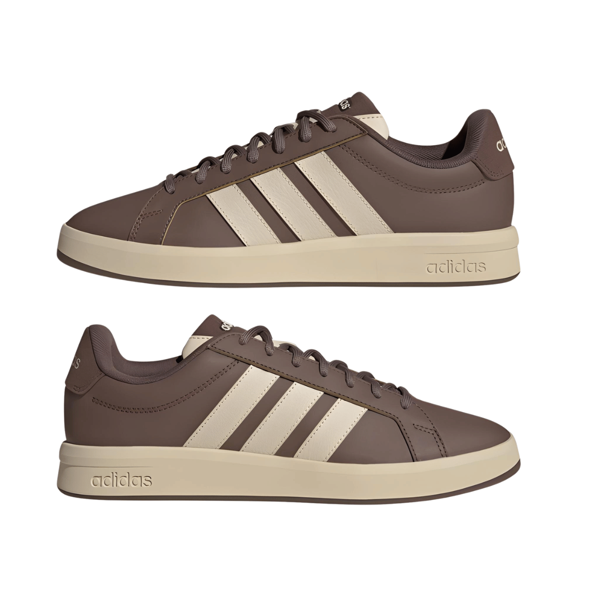 Tênis Masculino Adidas Grand Court Base 3.0 Marrom 7