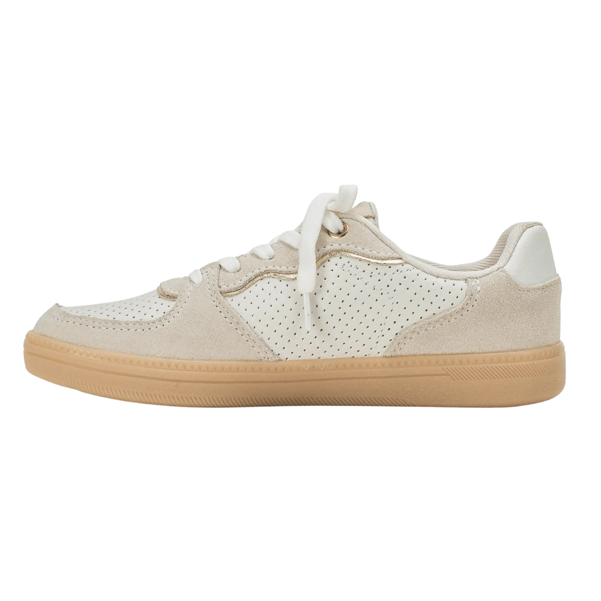 Tênis Feminino Casual Em Couro Kolosh Off White 2