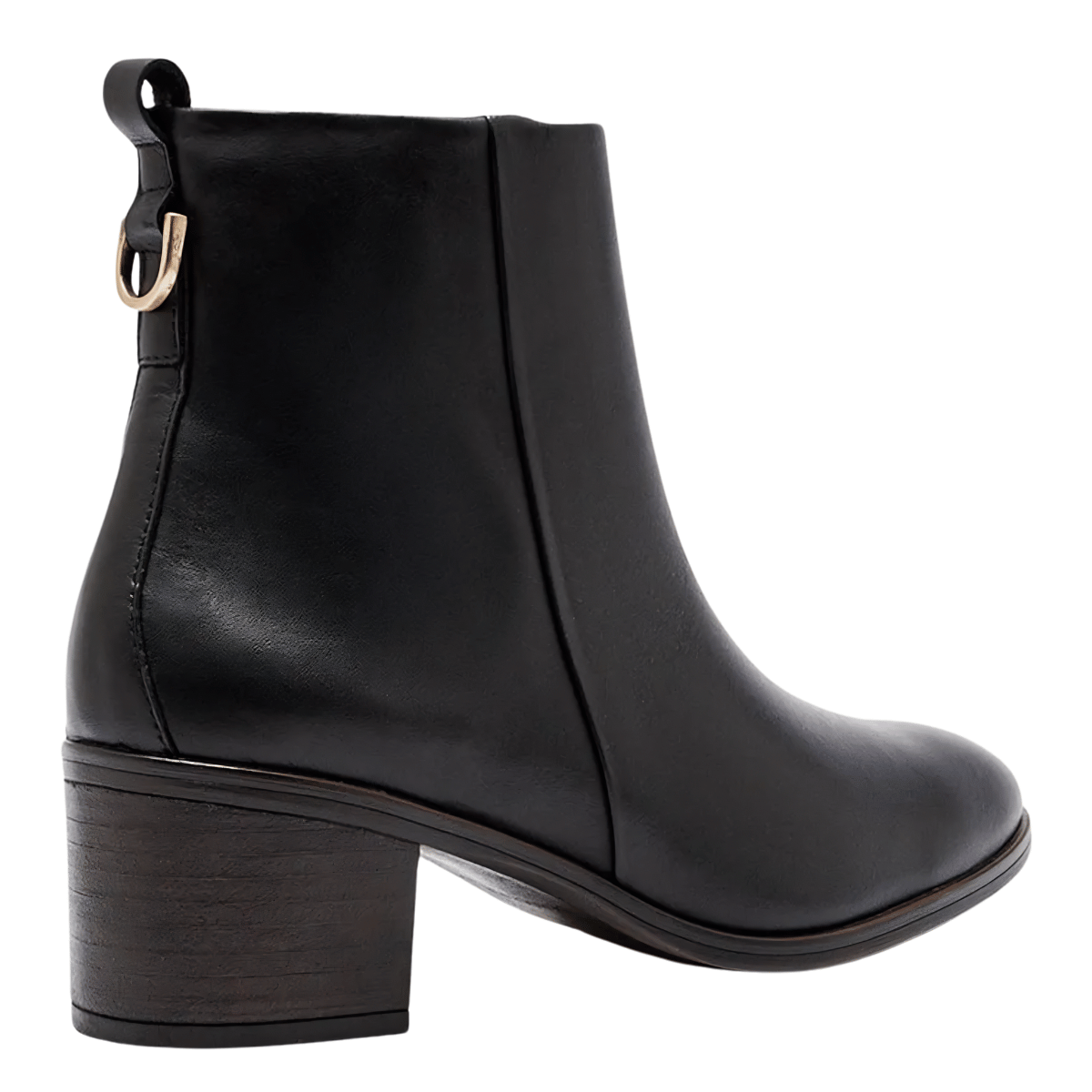 Bota Feminina Cano Curto Couro Anne Belle Democrata Preto 3