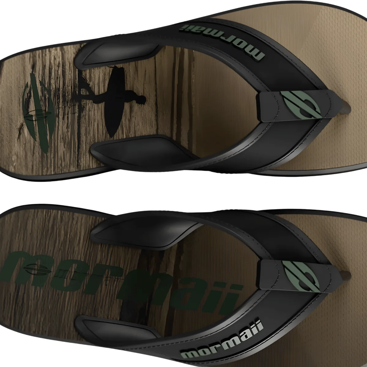 Chinelo Masculino De Dedo Wave Iii Mormaii Preto/Bege 4