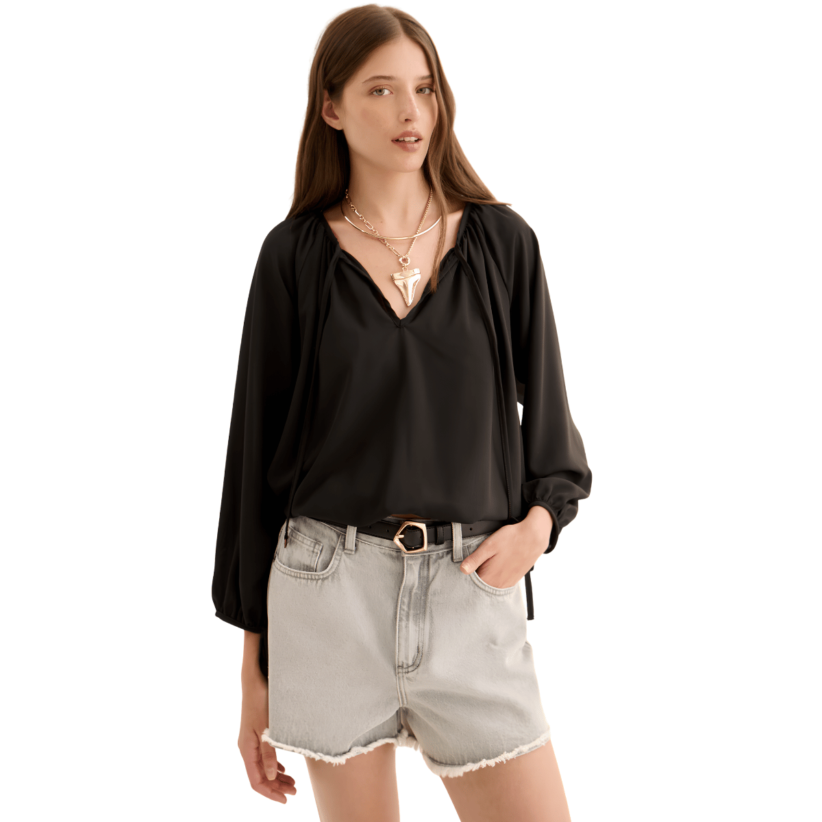 Kit 2 Cintos De Quadril Feminino Com Fivela Lez A Lez Bege/Preto 8