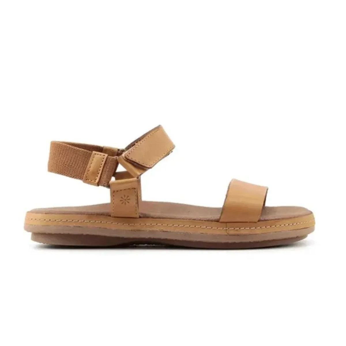 Sandália Feminina Casual Couro Legítimo New Face 21812 Bege Bege 1