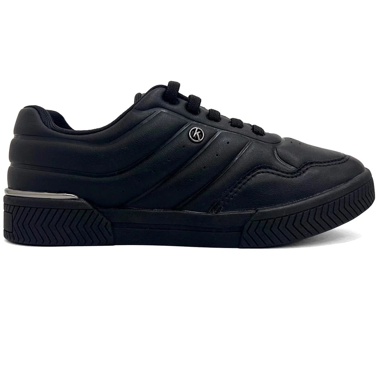 Tênis Feminino Casual Calce Fácil Kolosh C3013 Preto Preto 1