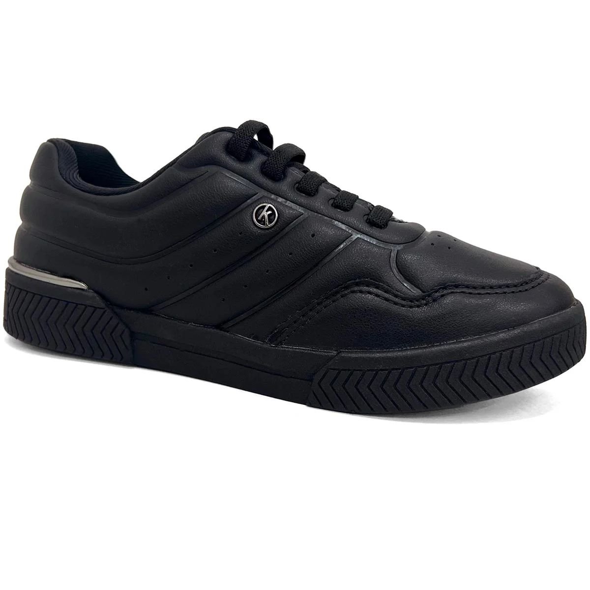 Tênis Feminino Casual Calce Fácil Kolosh C3013 Preto Preto 2