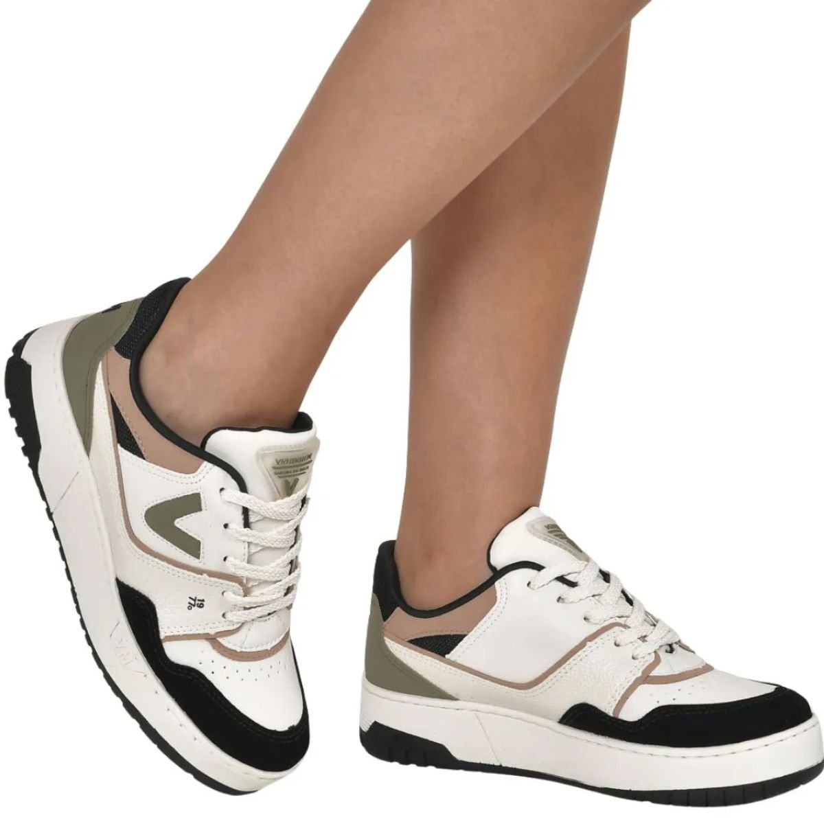 Tênis Feminino Casual Plataforma Via Marte 042026 Bege Bege 2