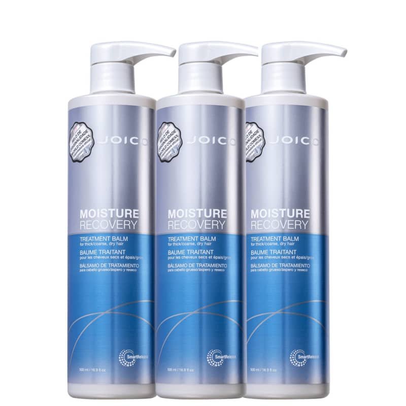 Kit Joico Moisture Recovery Balm - 3 Unid. Máscaras 500ml ÚNICO 1