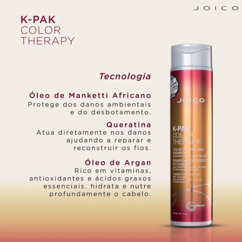 Kit Joico K-PAK Color Therapy - Shampoo 50ml + Condicionador 50ml ÚNICO 3