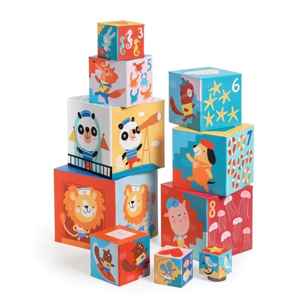 Cubos de empilhar - Praia ÚNICO 2