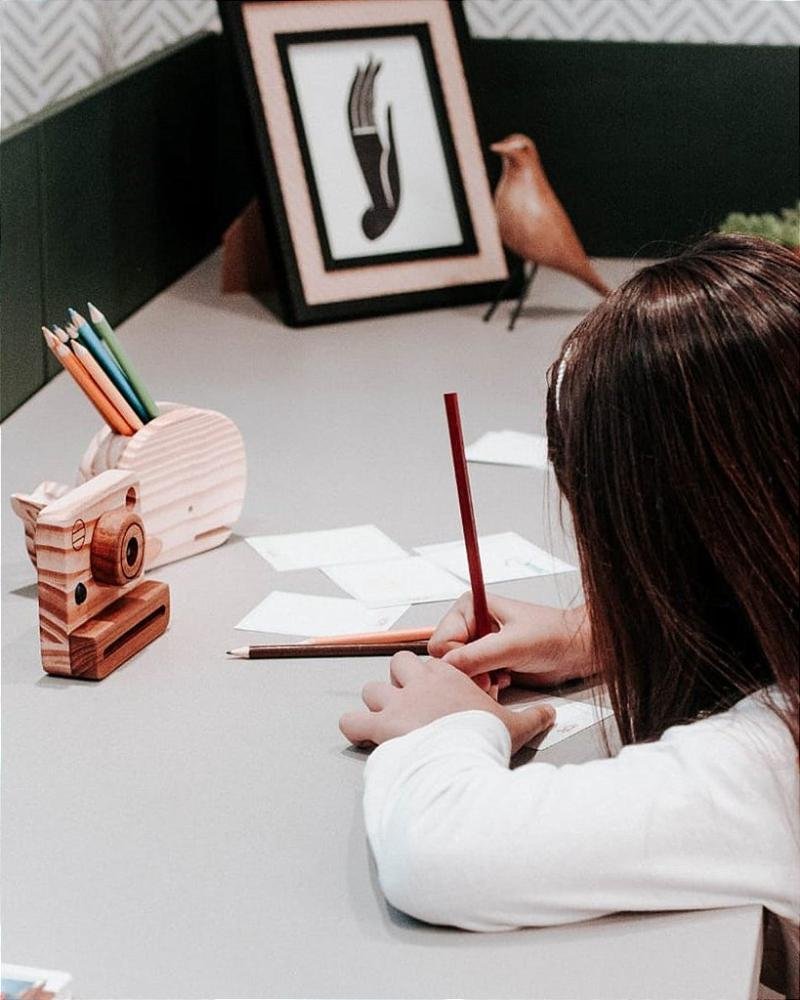 Câmera Fotográfica Polaroid - Brinquedo Educativo de Madeira ÚNICO 3