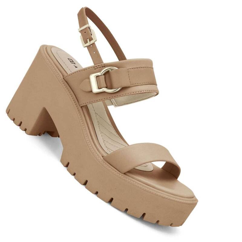 Sandália Ramarim Plataforma - Feminina - Nude Bege 3