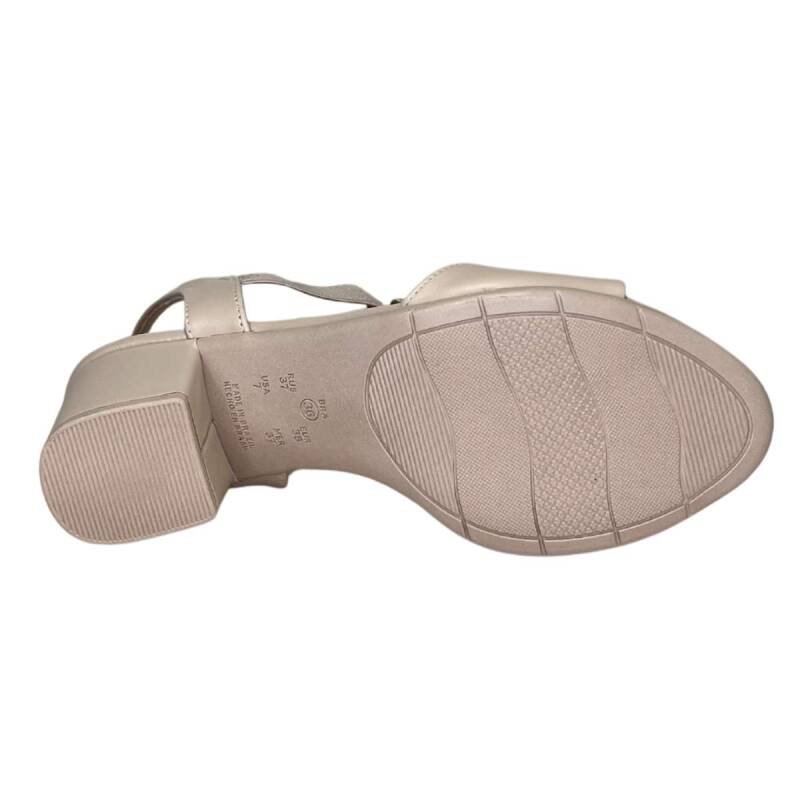 Sandália Comfortflex Salto Bloco - Feminina - Bege Bege 7