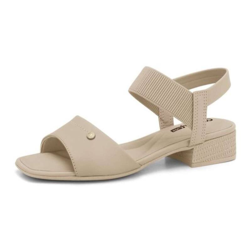 Sandália Comfortflex Casual - Feminina - Bege Bege 2