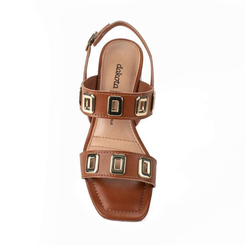Sandália Dakota Salto Bloco - Feminina - Caramelo Marrom 4