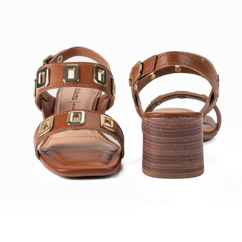 Sandália Dakota Salto Bloco - Feminina - Caramelo Marrom 6