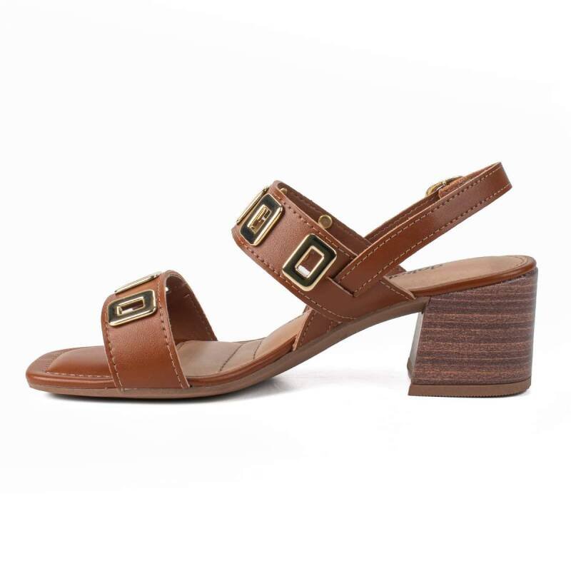 Sandália Dakota Salto Bloco - Feminina - Caramelo Marrom 3