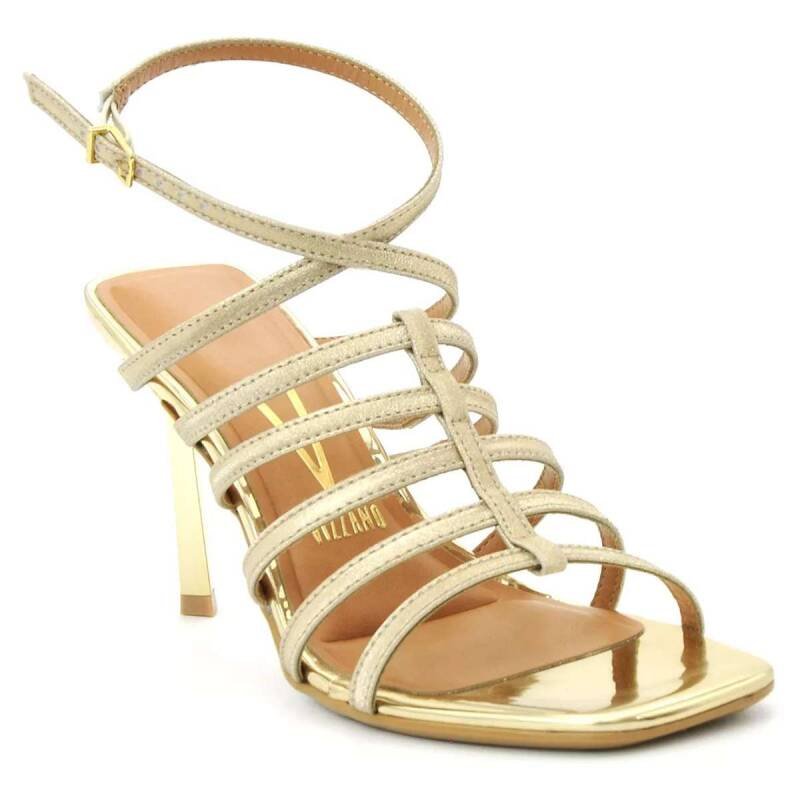 Sandália Vizzano Salto Fino - Feminina - Dourado Dourado 4